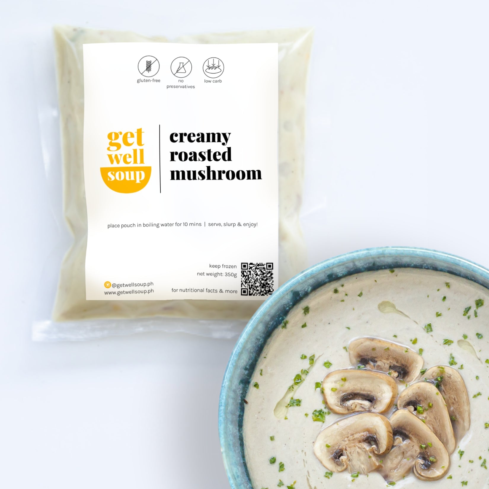 creamy roasted mushroom soup | mushroom soup | creamy mushroom soup | low carb soup | gluten free soup | soup in manila | soup ph | get well soup