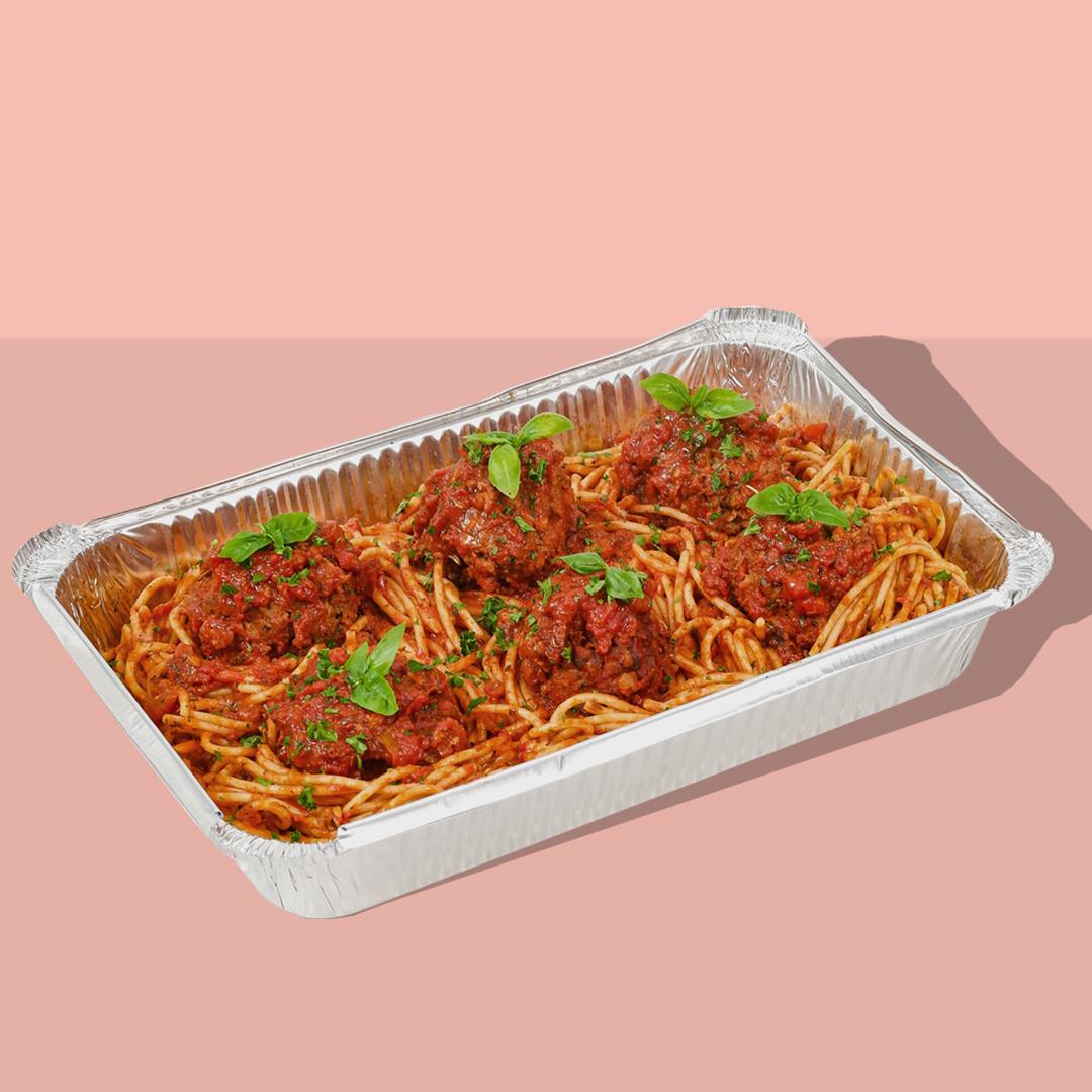 Deli Style Spaghetti with Meatballs