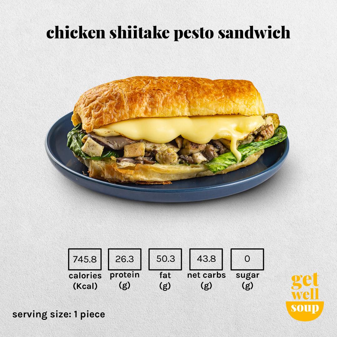 Chicken Shiitake Pesto Sandwich