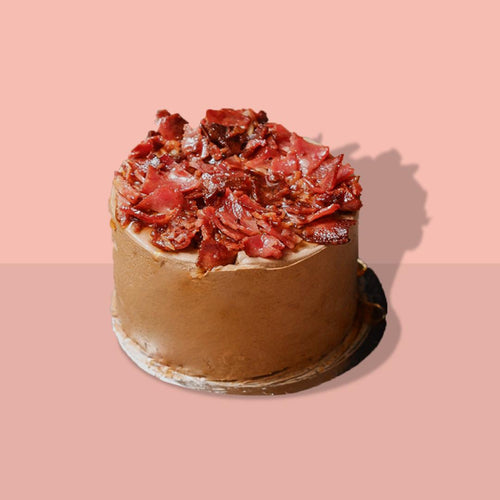 Keto Maple Bacon Buttercream Cake 8"