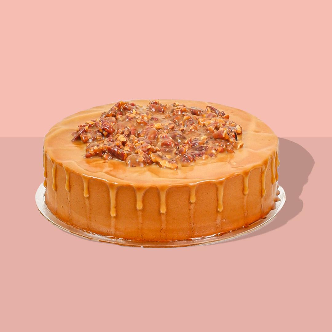 Sugar-Free Bourbon Pecan Cheesecake 8"