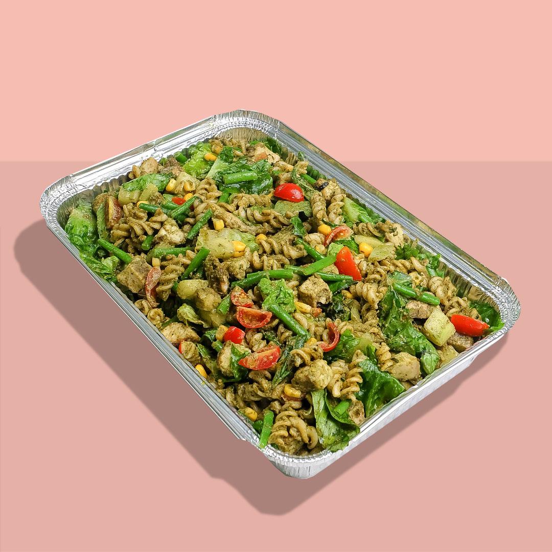 Roasted Chicken Pesto Pasta Salad