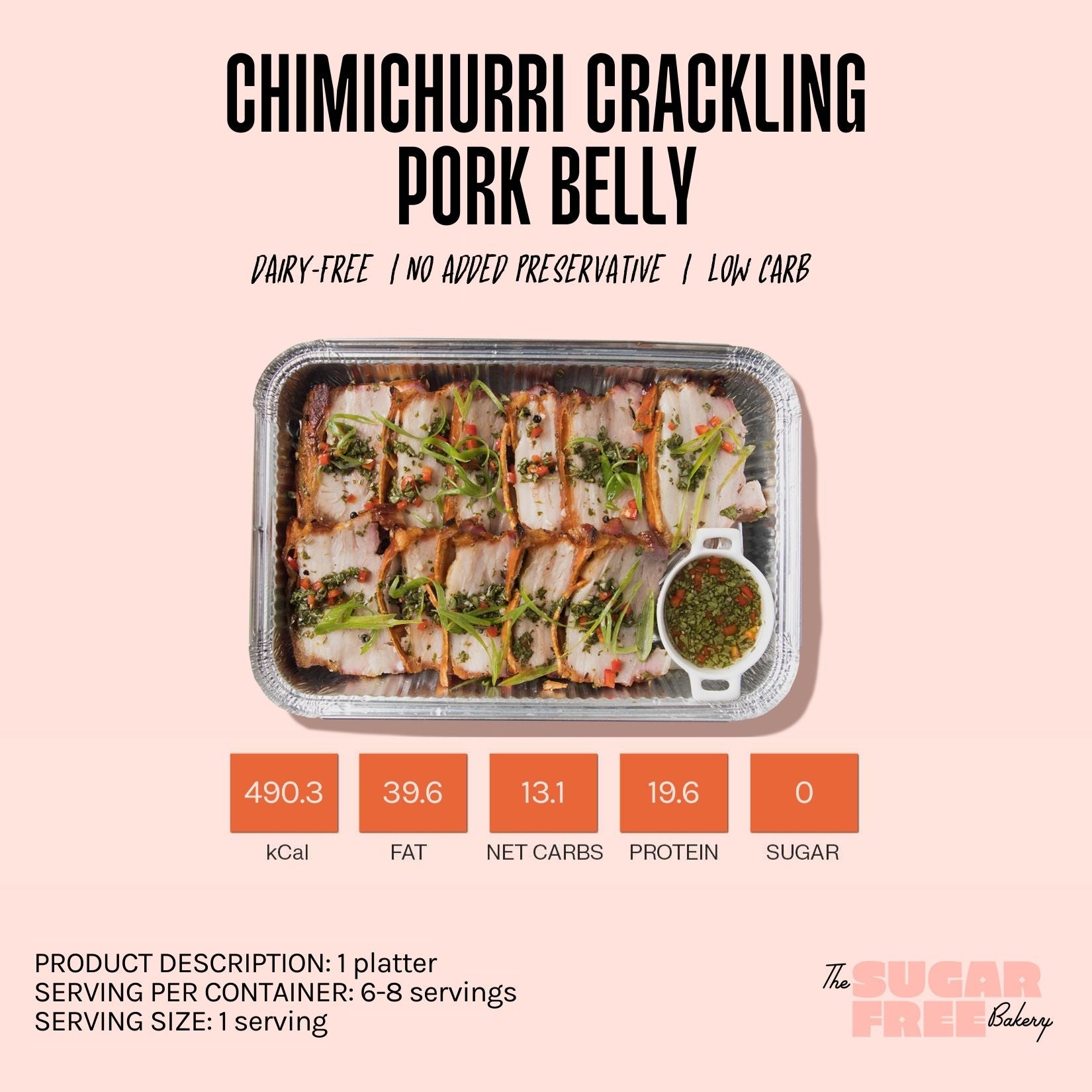 Chimichurri Crackling Pork Belly