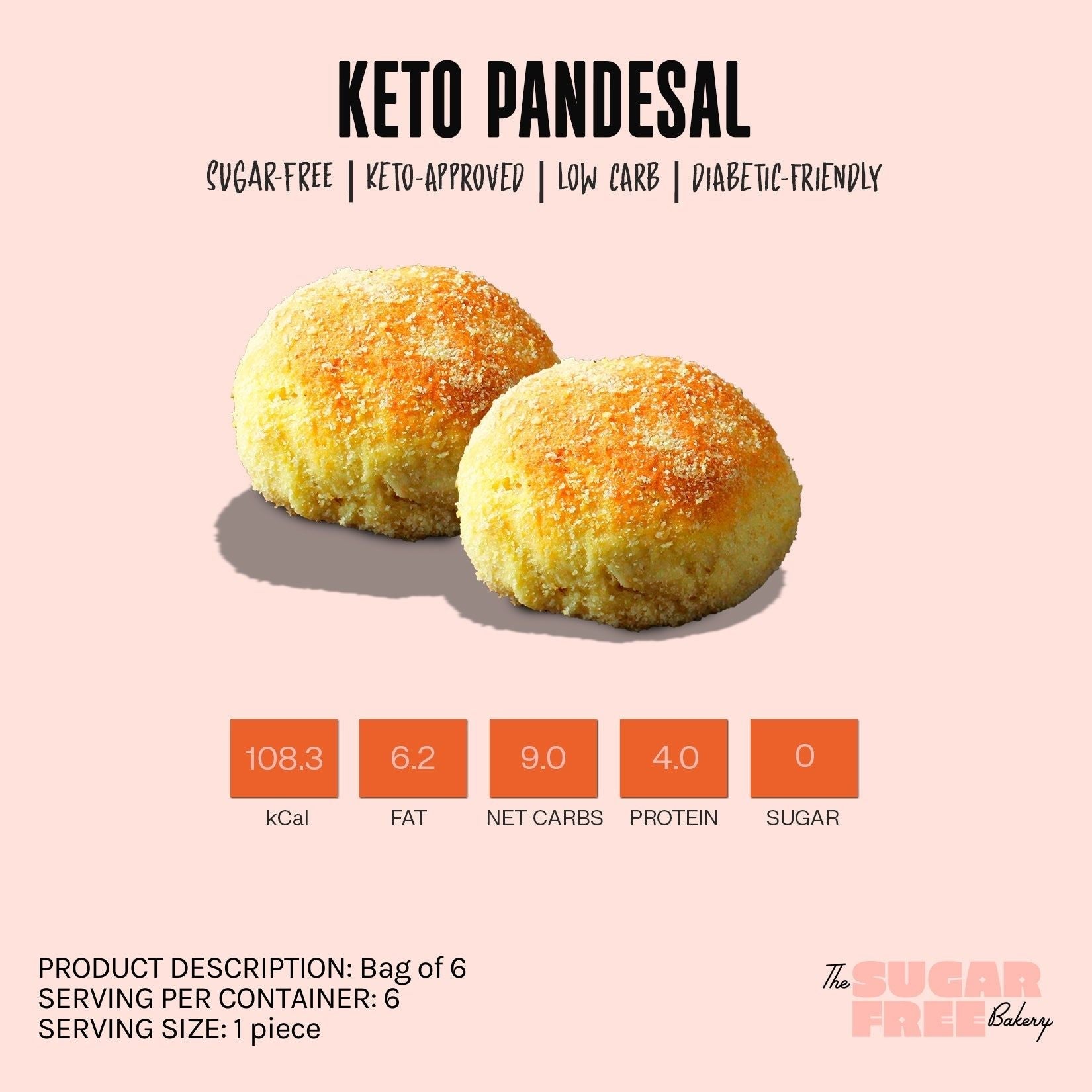 Keto Pandesal (Frozen)