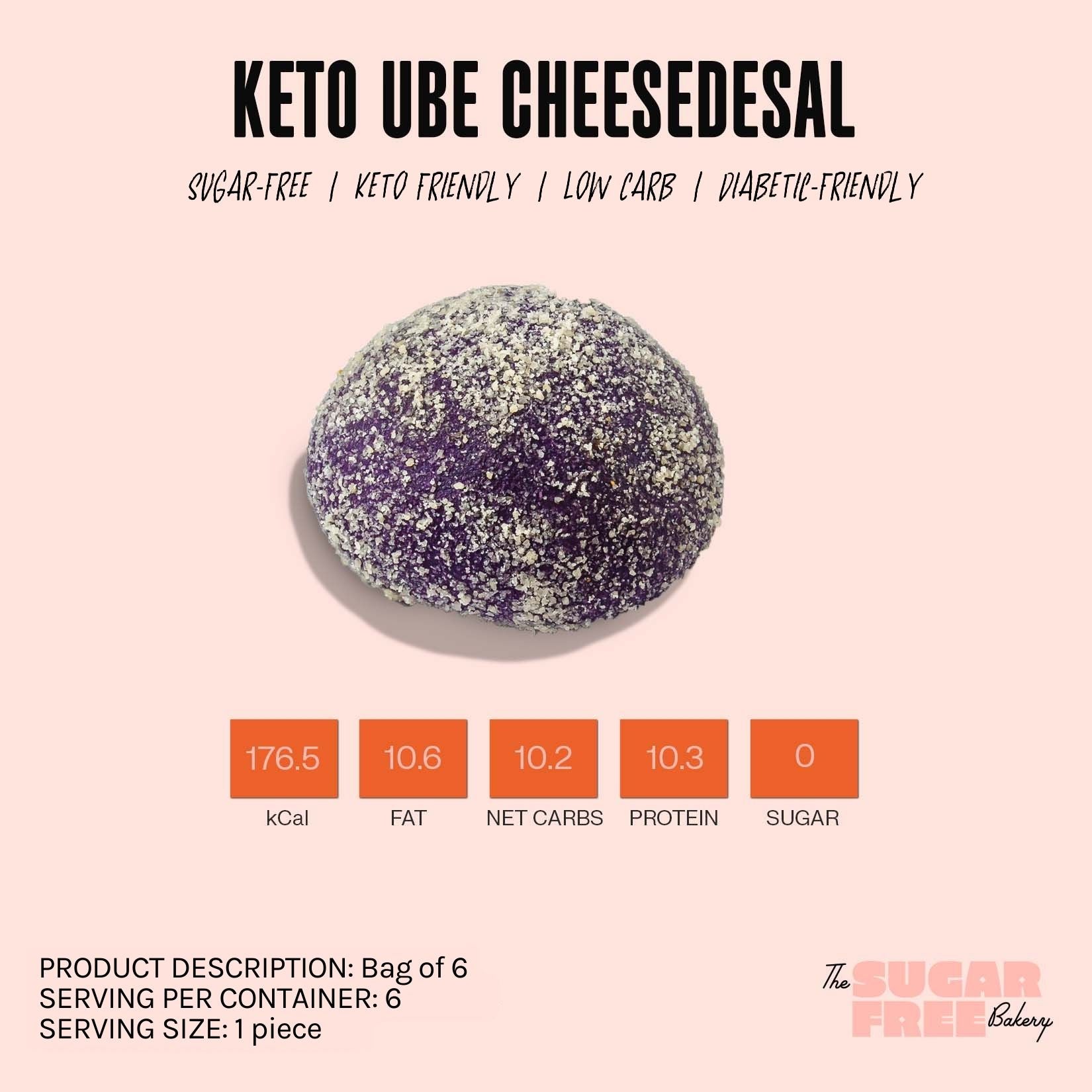 Keto Ube Cheesedesal (Frozen)
