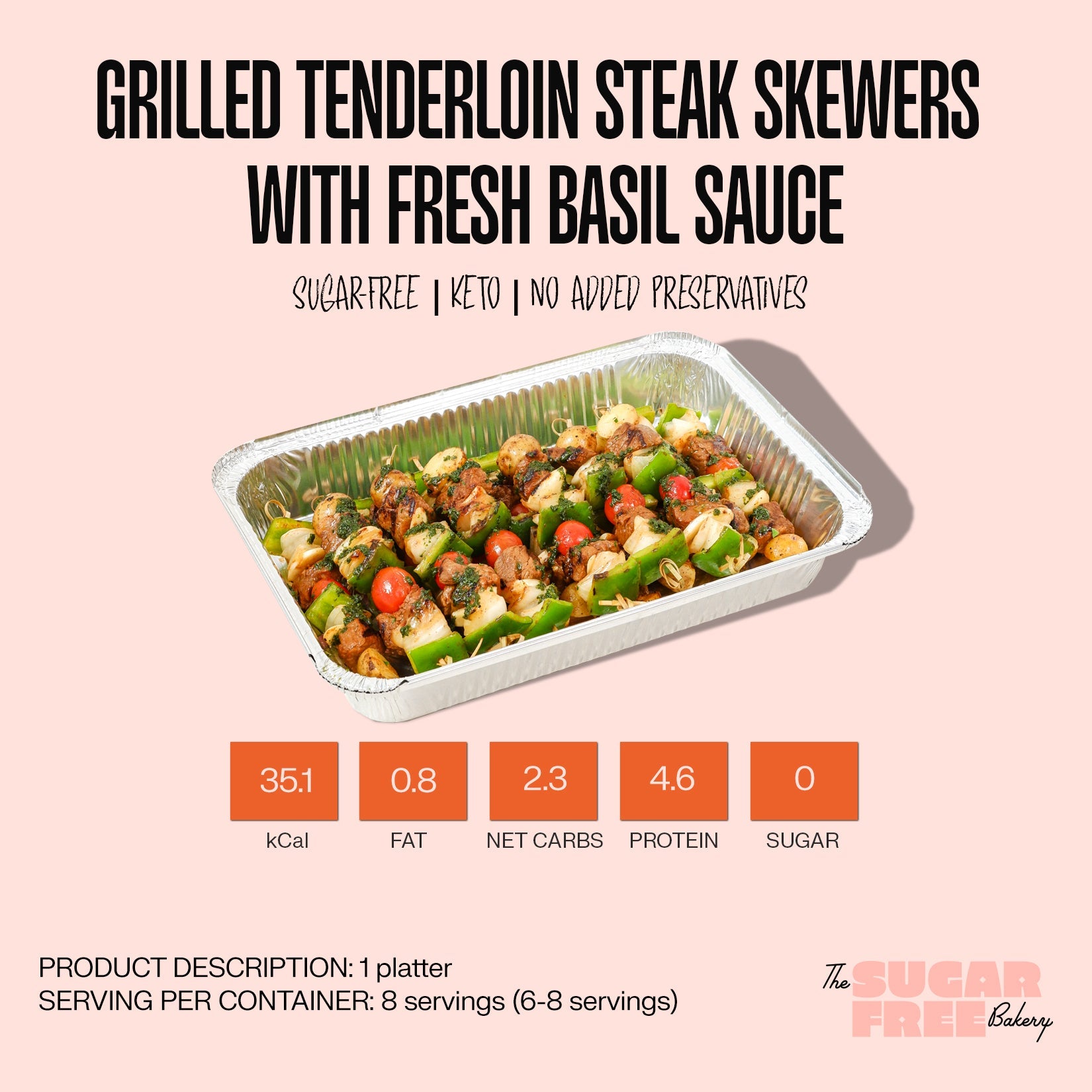 Grilled Tenderloin Steak Skewers with Fresh Basil Sauce