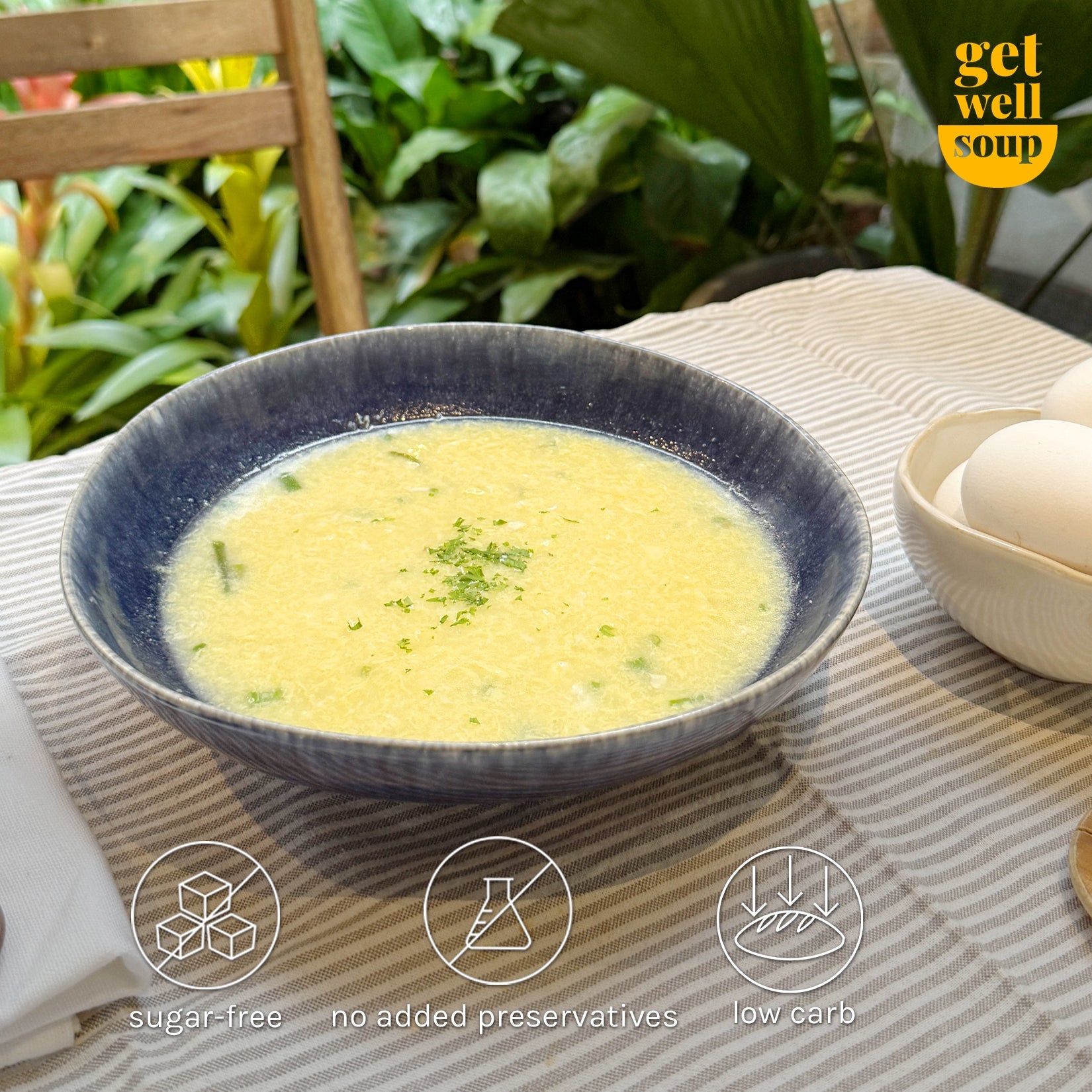 Protein-Packed Egg Drop Soup