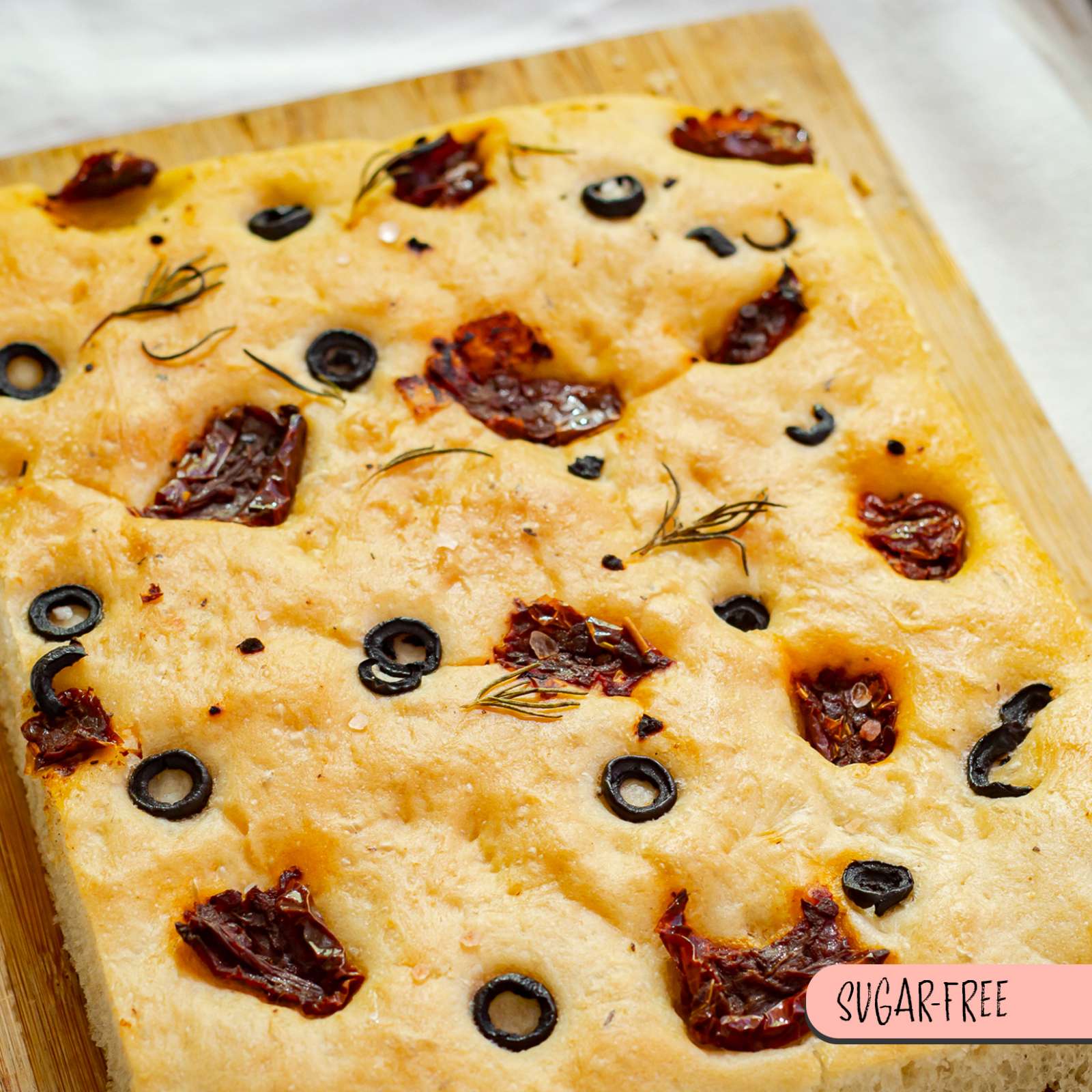 Tuscan Sun-dried Tomato & Olive Focaccia