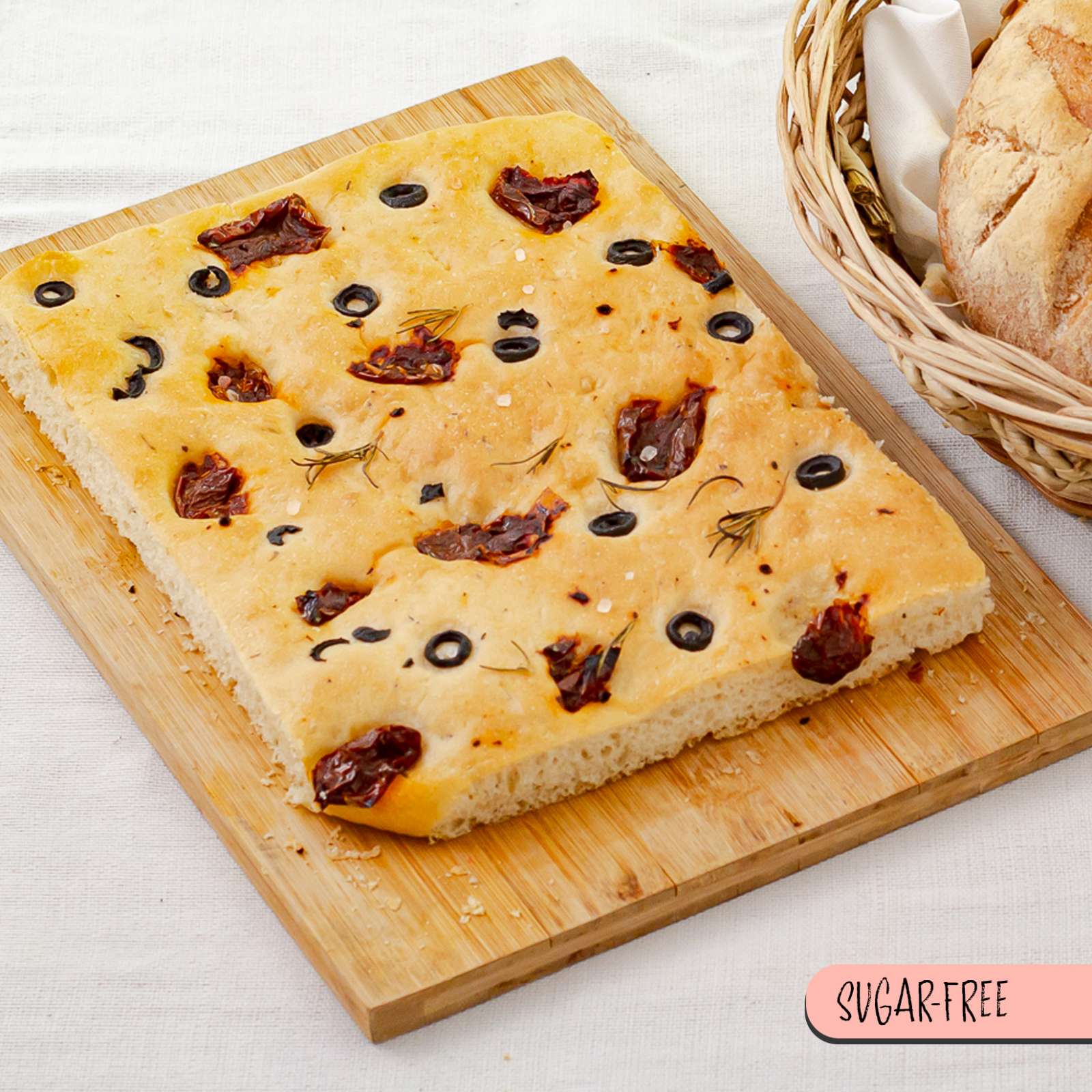 Tuscan Sun-dried Tomato & Olive Focaccia